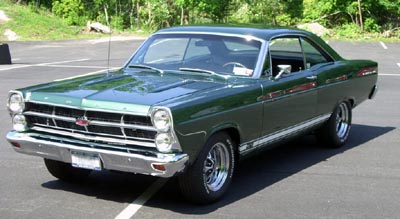 Green Ford fairlane 500 with Driveshaft Specialist driveshaft 